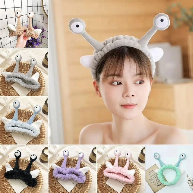CARTOON SPA HAIR Band Eye Snail Headband Makeup Hair Band Face Wash
