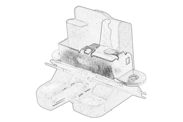 Adatto per SEDILE 1P0 827 505E9B9 blocco coperchio bagagliaio OE RICAMBIO