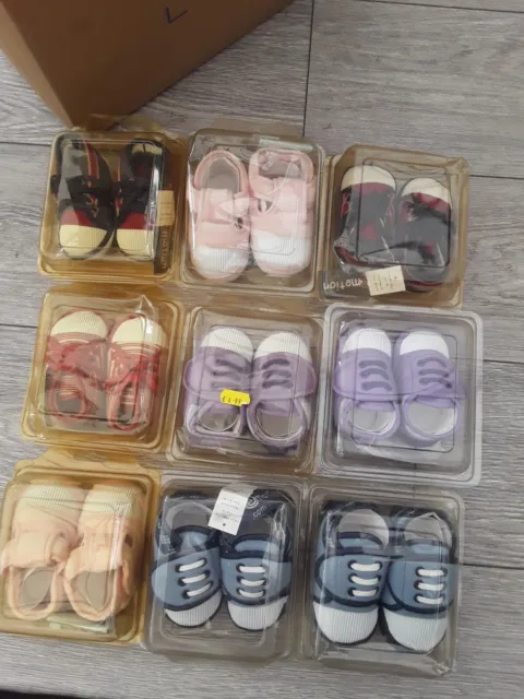 Joblot10 Of Baby Shoes Various Sizes
