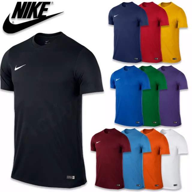 T-shirt Nike Junior Ragazzi Ragazze Top Bambini Palestra Calcio Sport Età 7 8 9 10 11 12 13