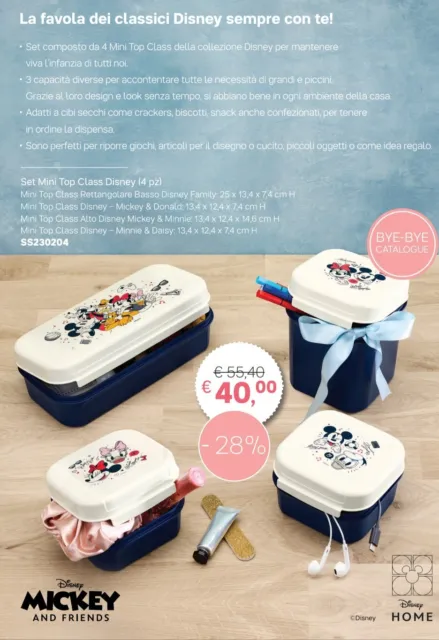 Tupperware Set Mini Top Class Disney ( 4 PZ) Offerta