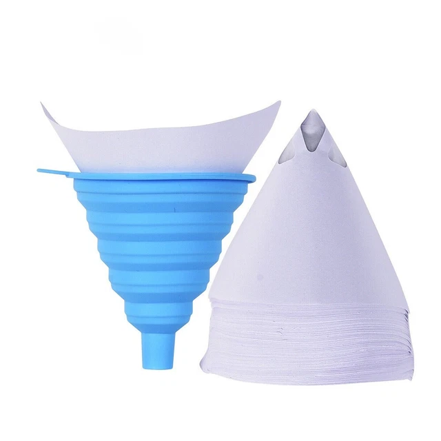 100 x filtro carta Fine Paint setaccio mesh nylon tazza conica per pistola a spruzzo