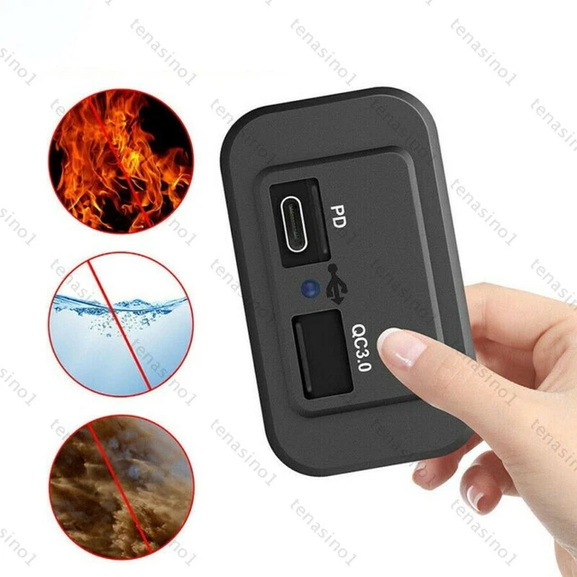 QC 3.0+PD 18W 12V 24V Dual Type-C USB Car Charger Socket Adapter Mount Panel DE