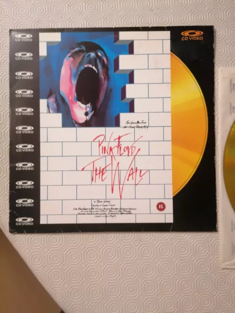 LASER DISC " CD VIDEO " PINK FLOYD " The Wall " 1982 MGM:UA Entertainment Co.