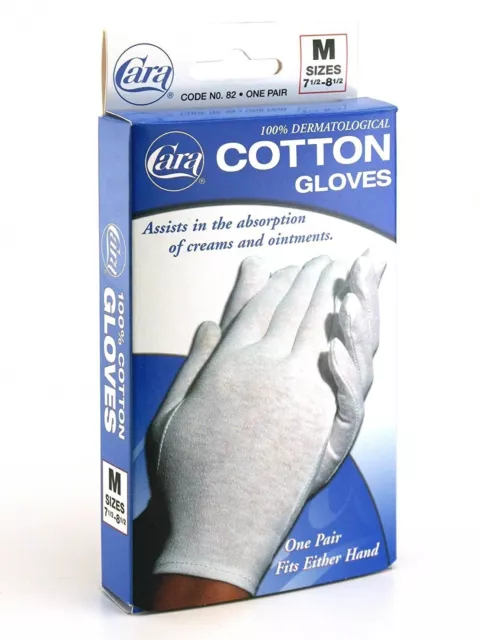Guantes de algodón 100 % dermatológicos de gran tamaño absorben cremas y ungüentos 1 par Guantes de algodón 100 % dermatológicos de gran tamaño absorben cremas y ungüentos 1 par