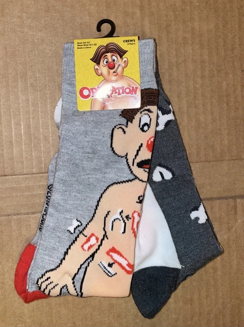 Operation Cavity Sam Men's Crew Socks 2 Pair New