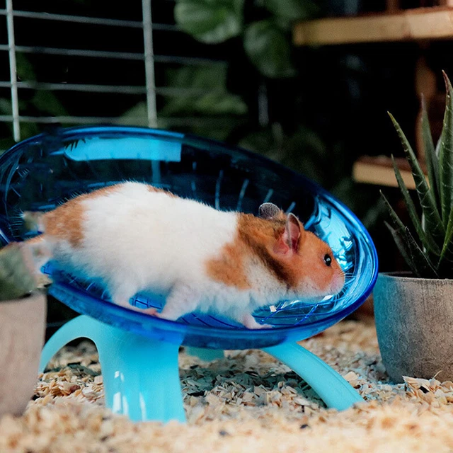 Pet Hamster Flying Saucer Exercise Squirrel Wheel Hamster Mouse Running Di^ob