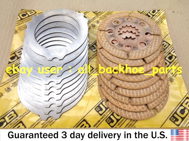 JCB TRACTOPELLE - Frein Friction & Comptoir Plaques 8+6 (Pièce # EUR