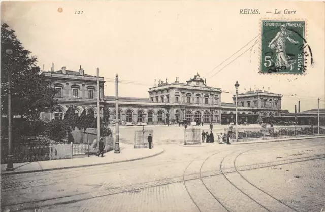 Cpa 51 Reims La Gare