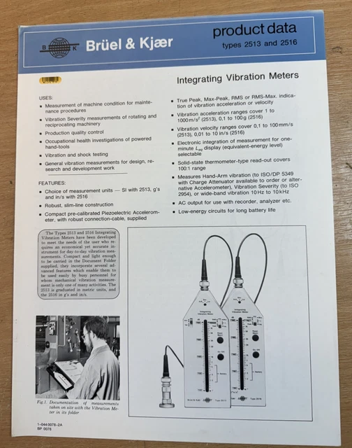 Vibromètre Bruel & Kjaer Type 2511 - Matériel De Mesure BK D'Occasion