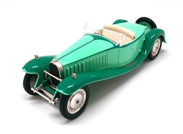 Modèle Réduit Bugatti T55 Roadster 1/43 - Monté Par DUBRAY Pour Collection - Résine Noir Et Jaune - RARE - Occasion
