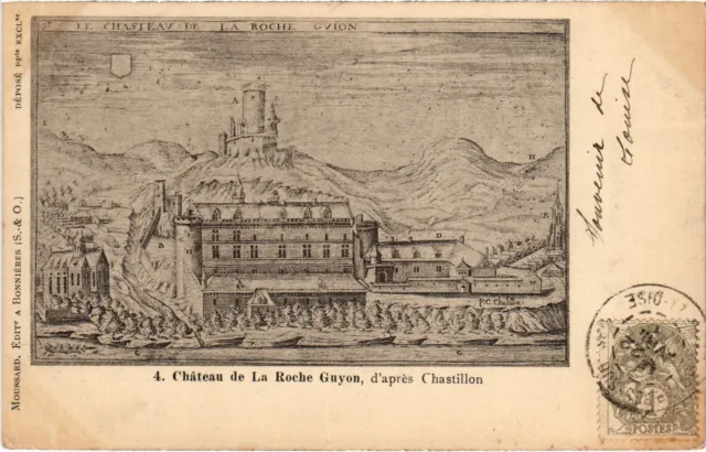 CPA La Roche-Guyon Chateau d'apres Chastillon FRANCE (1308001)
