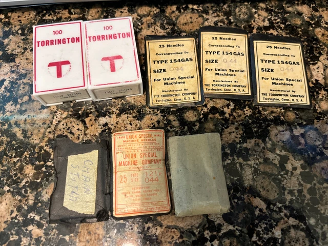 6 packs of Torrington Union Special Sewing Machine Needles Lot F