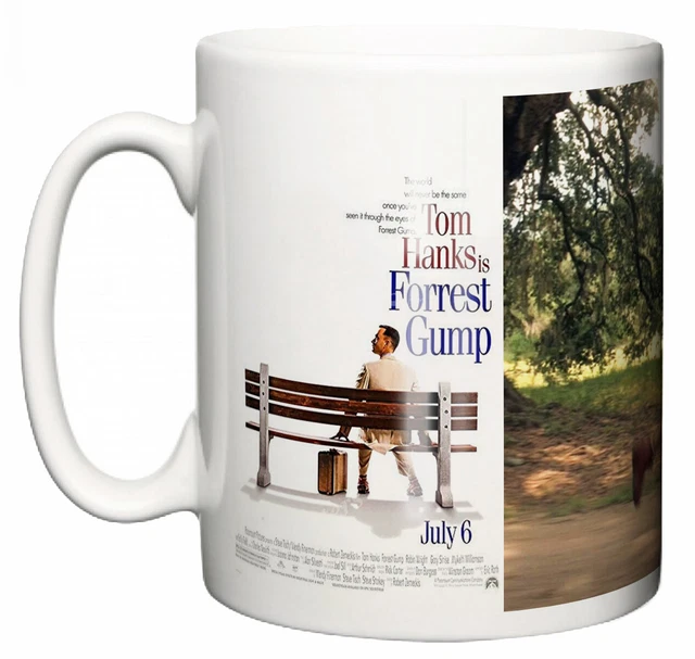 FORREST GUMP POSTER & Scene Tom Hanks 1994 Classic Movie Ceramic Coffee