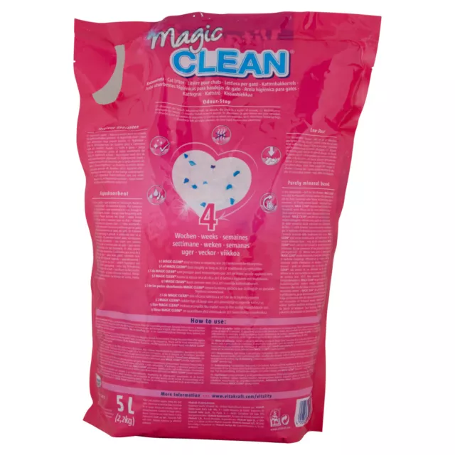 Bandeja Sanitaria Gato Silicio para Gatos Arena Olor Vitakraft Magicclean 5L 3