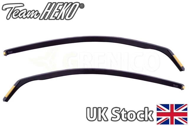 Renault Megane mk2 3door hatchback 2002-2008 wind deflectors 2pc HEKO TINTED