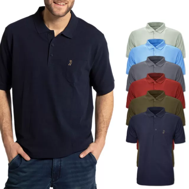 Polo Uomo Super Leggera con Taschino T-Shirt Maniche Corte Misto Cotone VEQUE