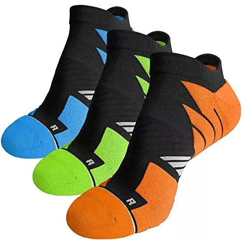 Hylaea No Show Running Athletic Anti-Blister Wicking Coolmax Socks Seamless A...
