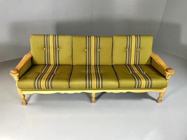 EB5574 Vintage Danish Mid Century Sofa, Kjaernulf Style, Oak, 1970s, Retro M3SS 3