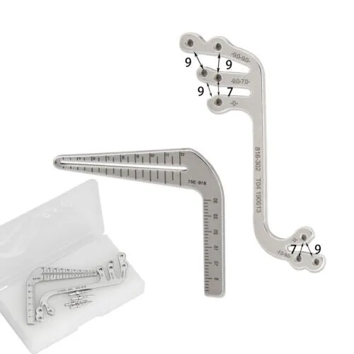 Dental Implant Guide Locator Set Tooth Measuring Ruler Calipers Bone Ridge S & L