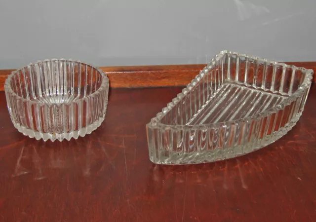 Coupes en verre lot de 2