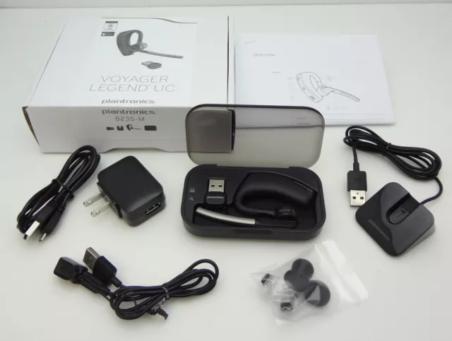 Plantronics Voyager Legend UC B235-M USB PC Bluetooth Headset W/BT300-M Dongle