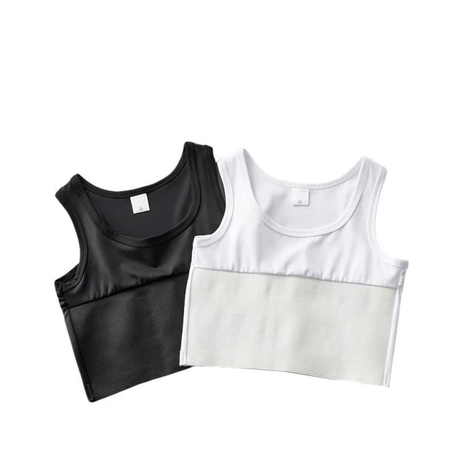 Prendas para el torso sin mangas trans de calce ajustado trans para lesbianas aglutinante corto de pecho trans trans trans trans transpirables