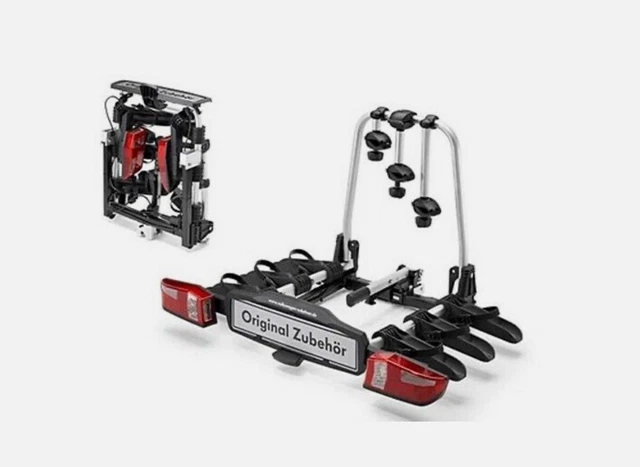 Heavy Duty 3-Bike Tow Bar Rack - Hitch Mount Carrier For Cars & Vans - Upright Style 4 thumbnail image