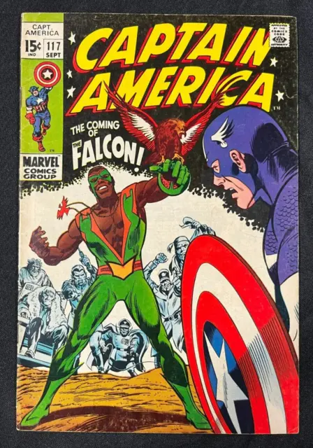 1969 Sept Issue 117 Marvel Captain America 1st Appearance Falcon Sam Wilson AA