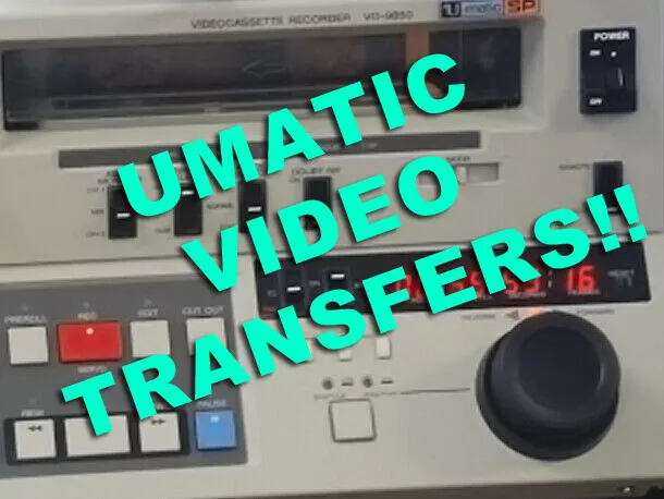 UMATIC 3/4" LARGE Case Tape Transfers and Digitizing!!!!