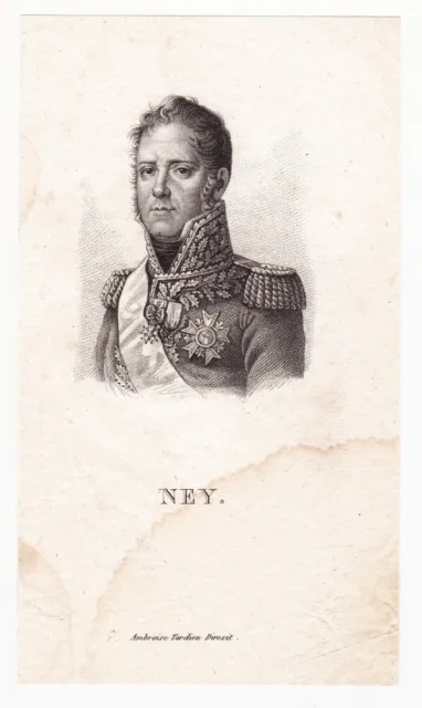 Maréchal Michel Ney Prince de la Moskowa Napoléon Bonaparte Empire 1818