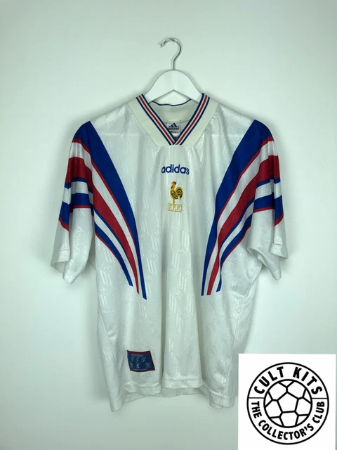 FRANCE #22 96/97 Away Football Shirt (L) Soccer Jersey Adidas EURO