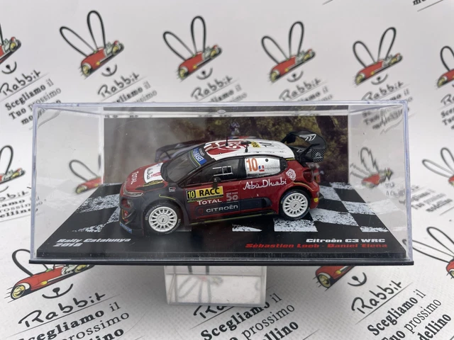 Miniature Citroën C3 WRC 2018 Loeb 1/24 - Occasion, Modèle Métal Bburago/Ixo/Solido