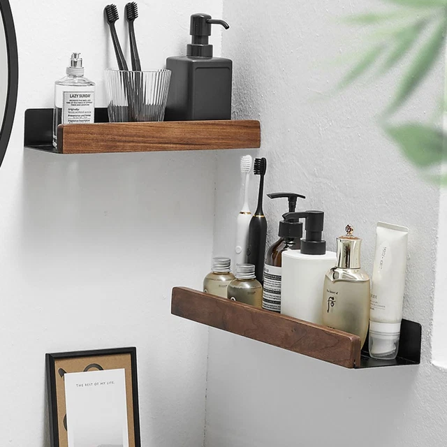 Floating Shelf Walnut Wall Shelf Decor Wall Mount Shelves Hanging Storage Shelf