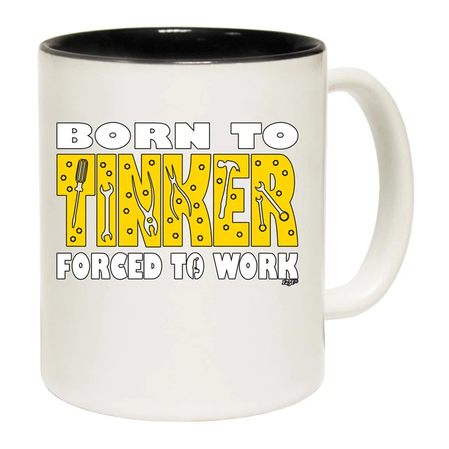 Born To Tinker - Funny Novelty Coffee Mug Mugs Cup - Gift Boxed