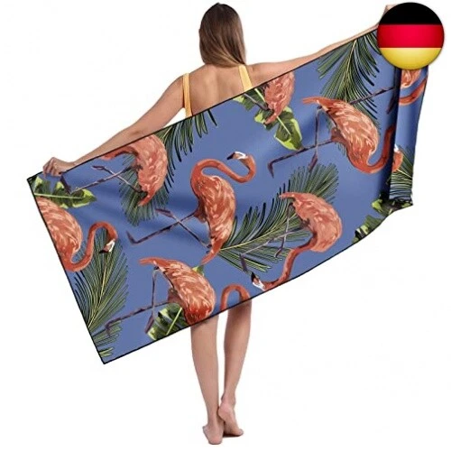 Strandtuch, 80 x 180cm Extra großes Mikrofaser Strandtuch für Erwachsene, D