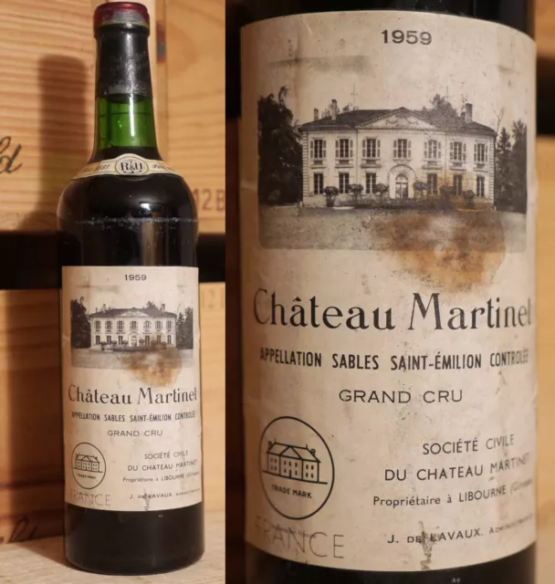 1959er Chateau Martinet - Saint Emilion Grand Cru - Top Jahrgang - RARITÄT !!!!!