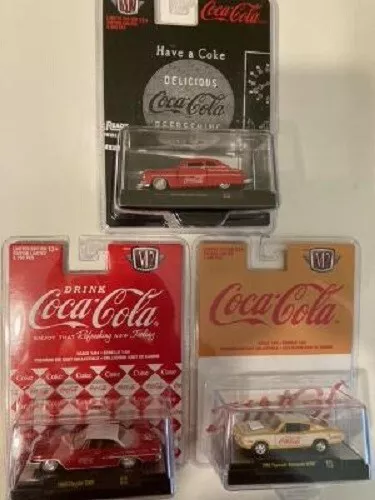 M2 Machines - 3 Rare Coca-Cola Mini Cars