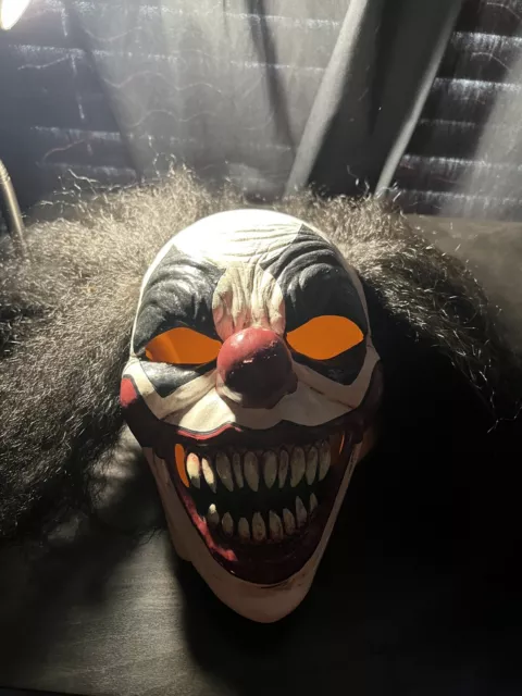 Killer Clown Mask Full head, Spirit Halloween, never touched besides tag off.