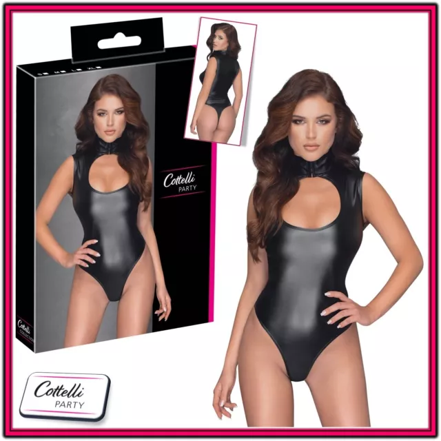 Body nero con collo alto Cottelli Party Sexy intimo donna lingerie erotic shop