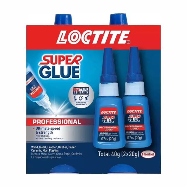 Loctite Super Glue Liquid Professional, Clear Superglue, 0.7 fl oz Bottle