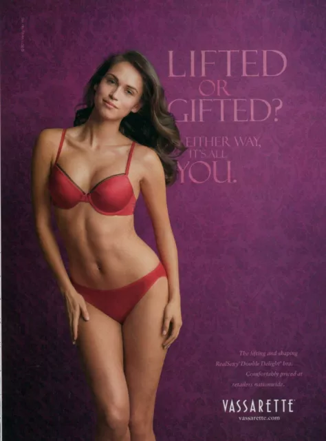 VASSARETTE LINGERIE MAGAZINE Print Ad Advert Bra Hosiery Underwear 2011  $11.99 - PicClick