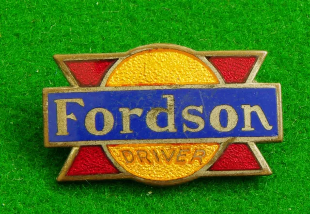 Vintage Fordson  Driver Badge No 06482 to Rear- Butler Vittoria St Bham Maker