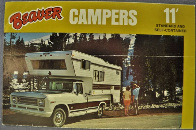 1970-1971 Beaver Camper RV Brochure International Pickup Ford Nice Original