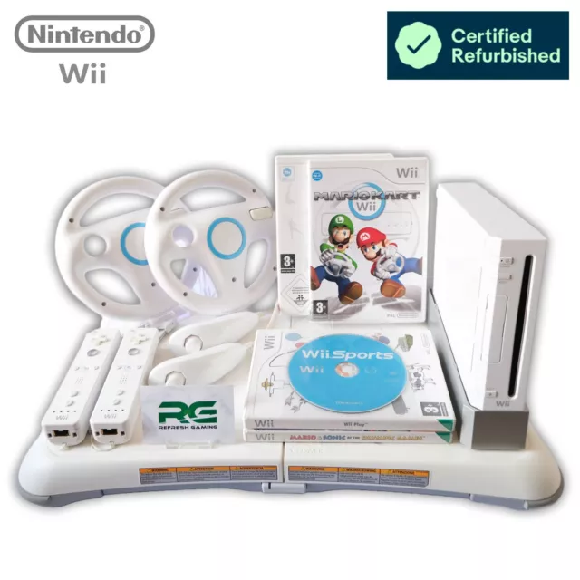 Nintendo Wii Bundle - Refurbished - Choose Your Bundle - Tested Working - UK PAL