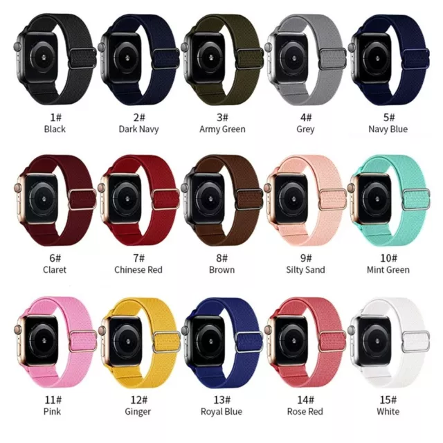 Scrunchie Strap For Apple watch band  iWatch 7 SE 6 5 4 3 2 Elastic Nylon Loop