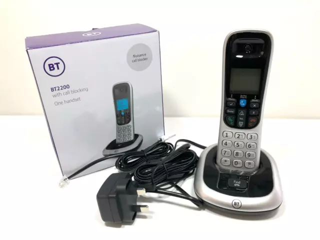 BT 2200 Cordless Home Phone One Handset Nuisance Call Blocker Redial