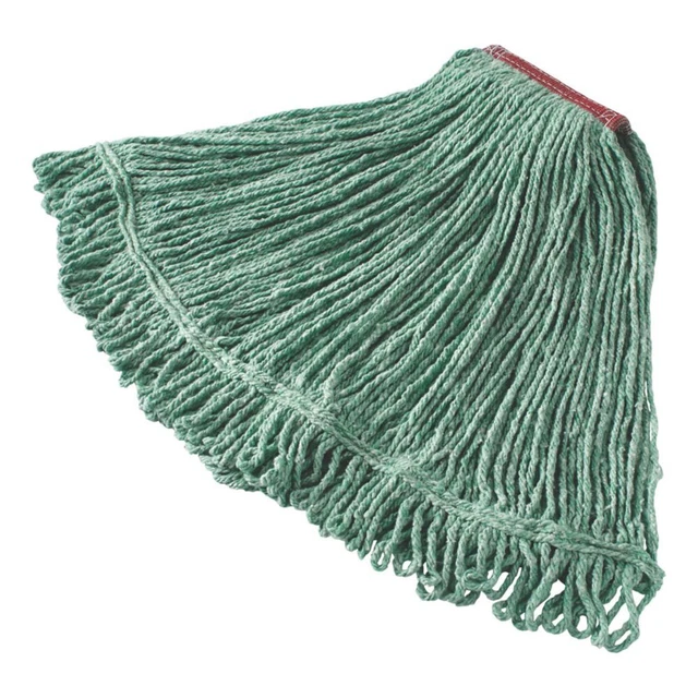 Rubbermaid FGD21306GR00 Super Stitch Green Blended Wet Mop Head