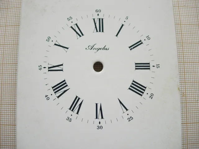 Un cadran émail Angelus pendule,pendulette Uhr zifferblatt 75x101 mm dial N 11 3