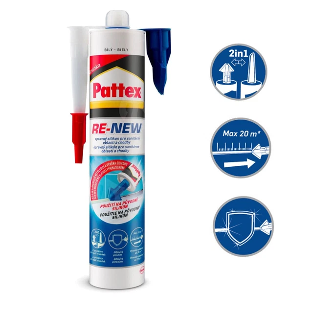 Silicone sanitario di Henkel per sigillare fughe in cucina e bagno bianco 280 ml